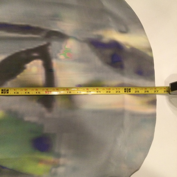 Theyskens’ Theory Watercolor Print Sleeveless Silk Blouse Size Large - Picture 12 of 15